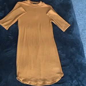 Forever 21 mustard colored Fitted dress